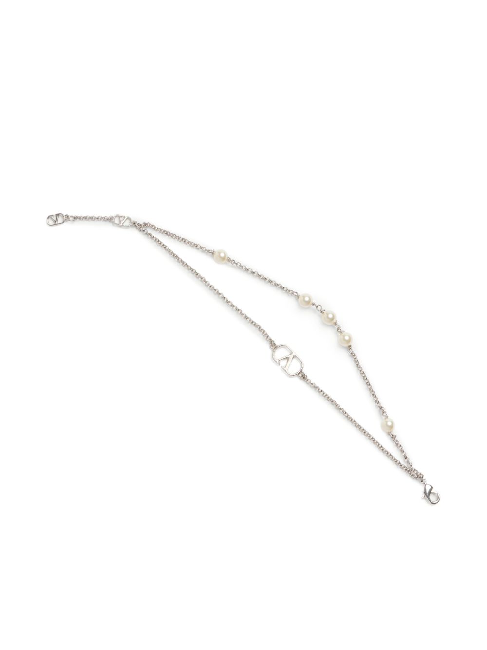 Valentino Garavani VLogo bracelet with swarowski pearls Valentino Garavani