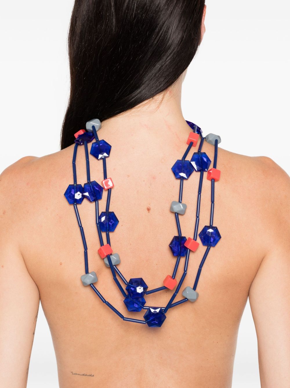 EMPORIO ARMANI EXCLUSIVE bead embellishment necklace EMPORIO ARMANI EXCLUSIVE 