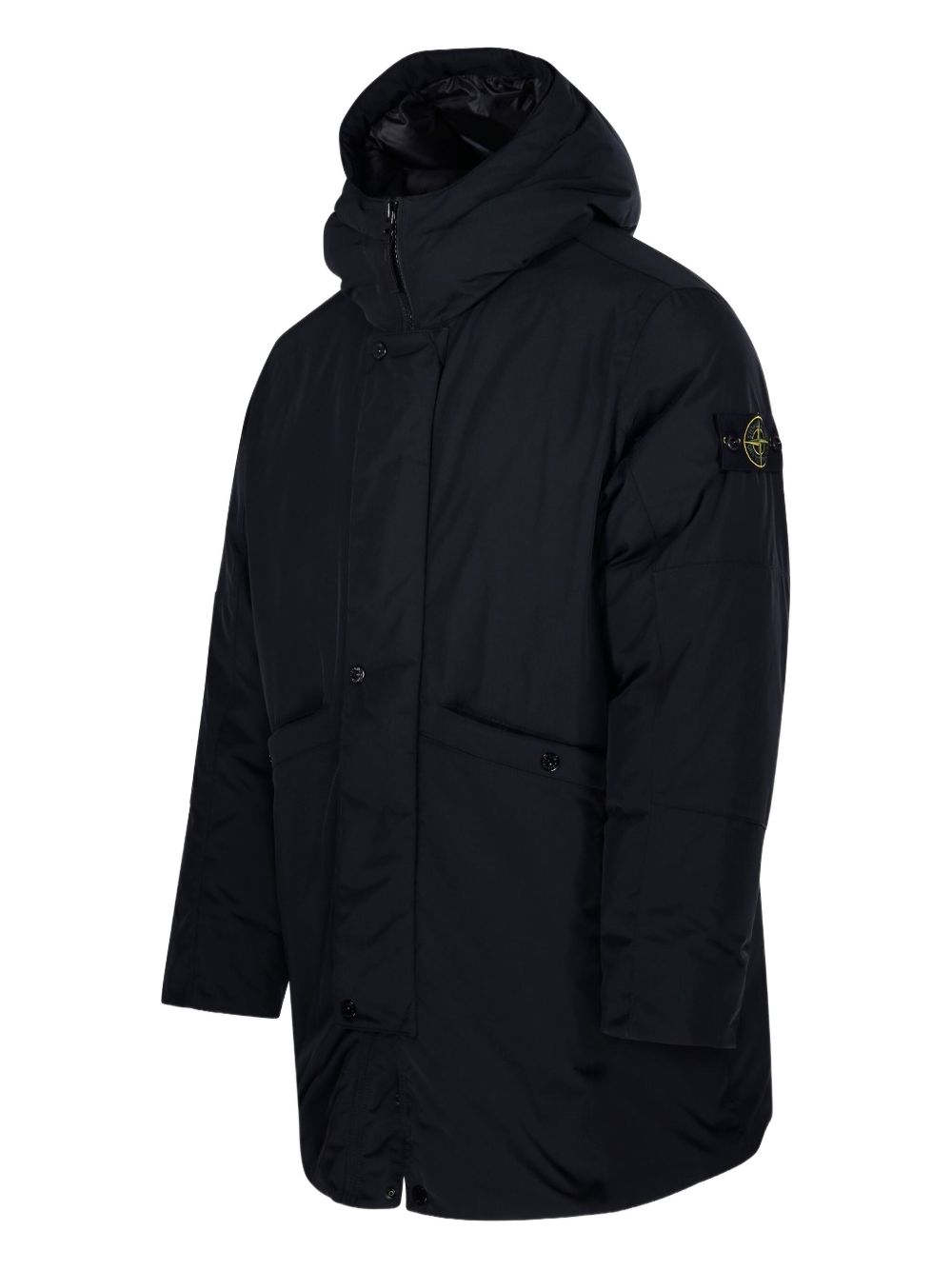 Stone Island Coats Black Stone Island