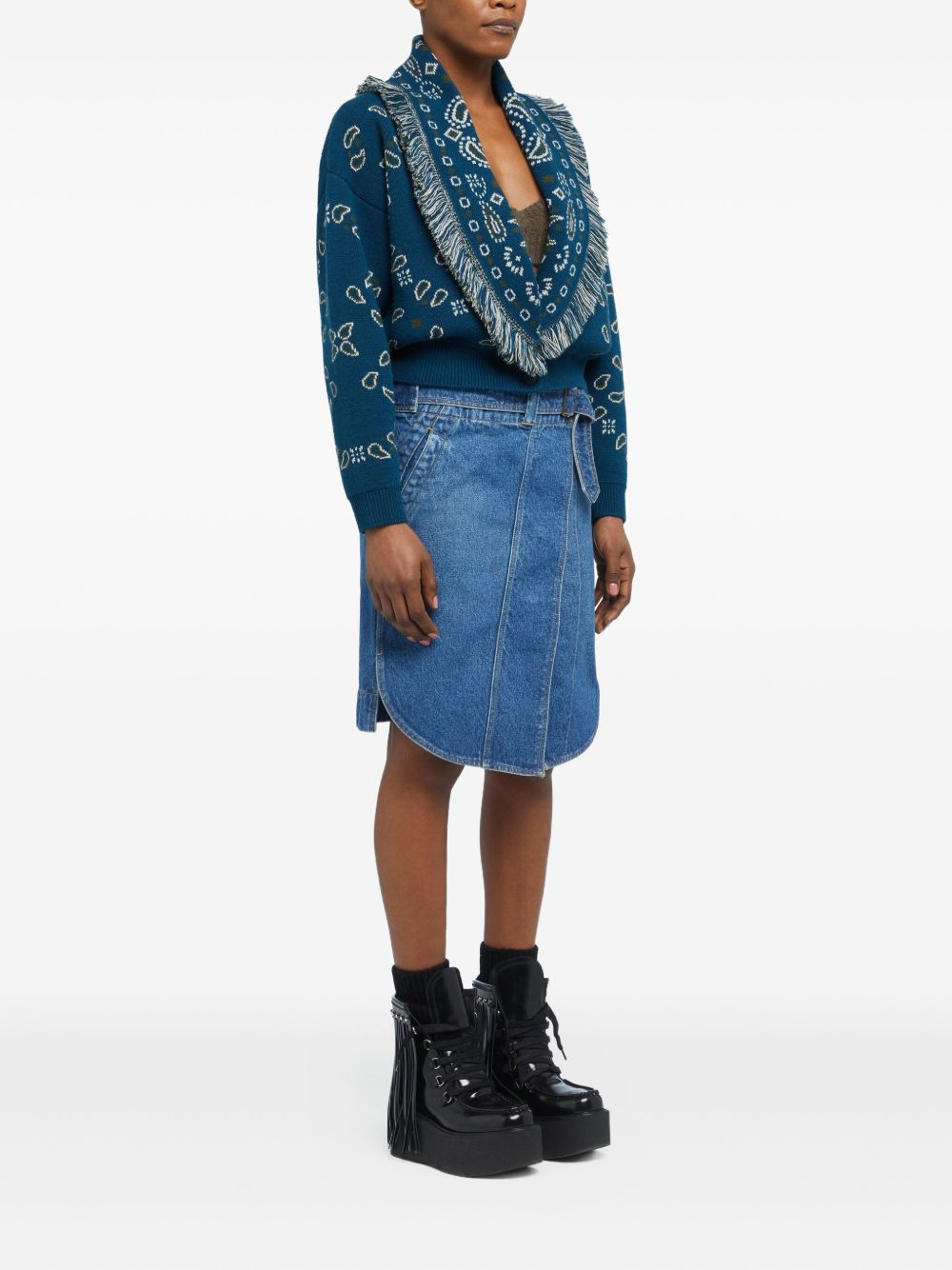 Alanui Sweaters Blue Alanui