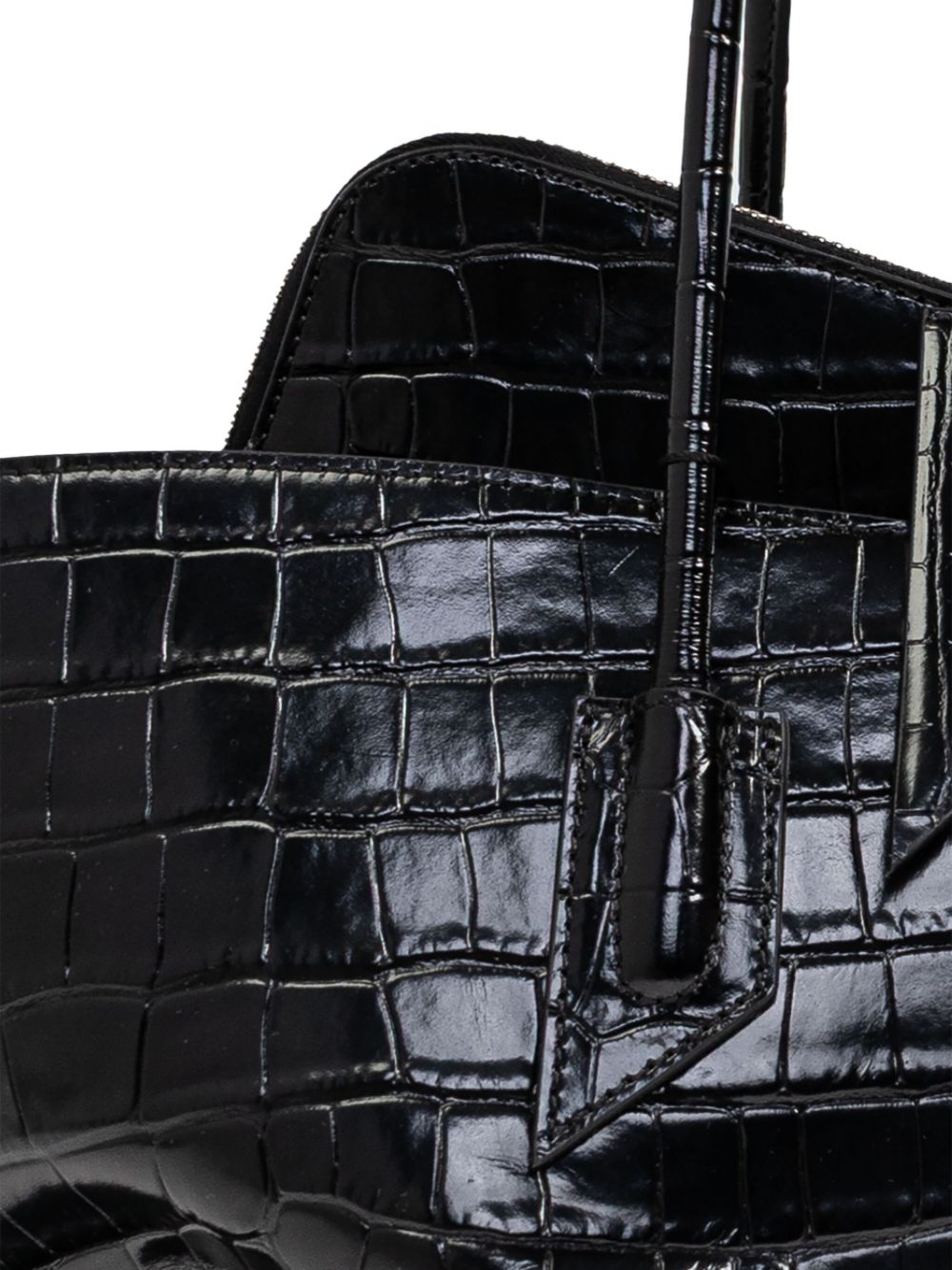 The Attico crocodile-effect tote bag