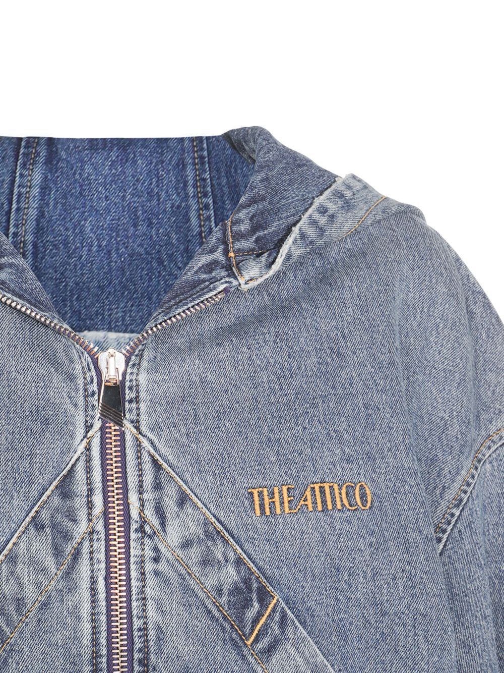 The Attico Coats Clear Blue The Attico