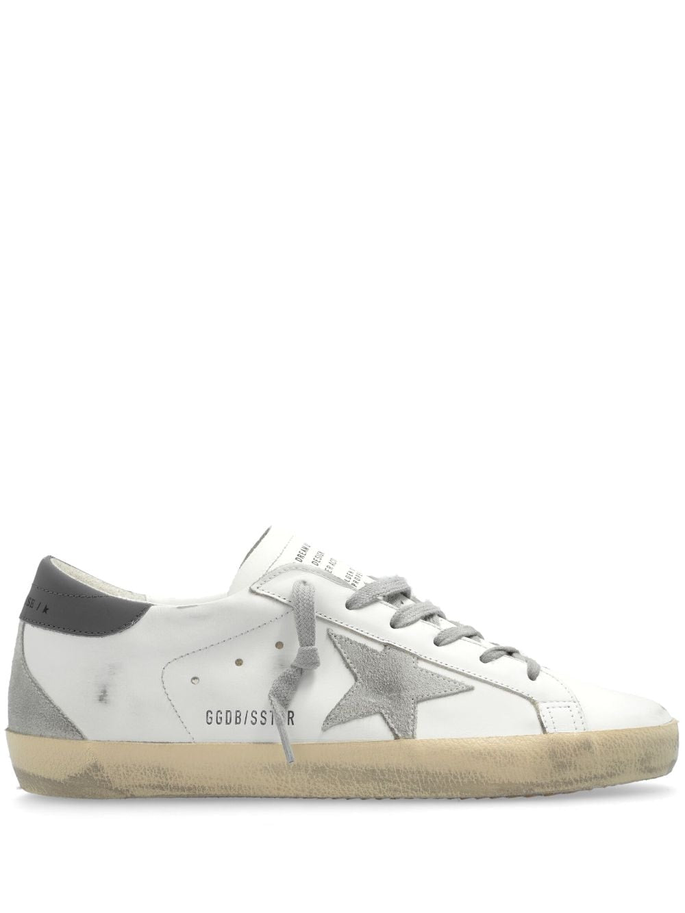 Golden Goose Super-star distressed leather sneakers Golden Goose