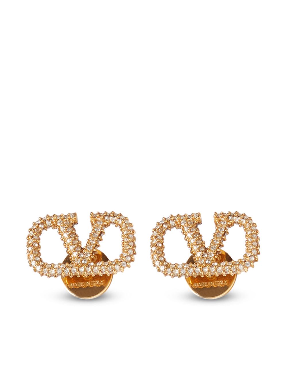 Valentino Garavani VLogo Signature crystal-embellished earrings Valentino Garavani