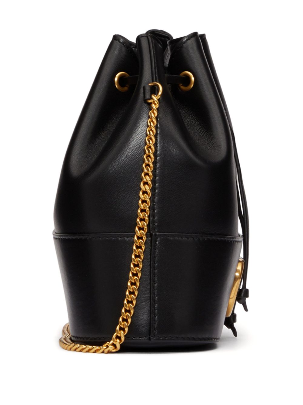 Valentino Garavani Mini Bucket Bag With Chain Vlogo Signature In Nappa Leather