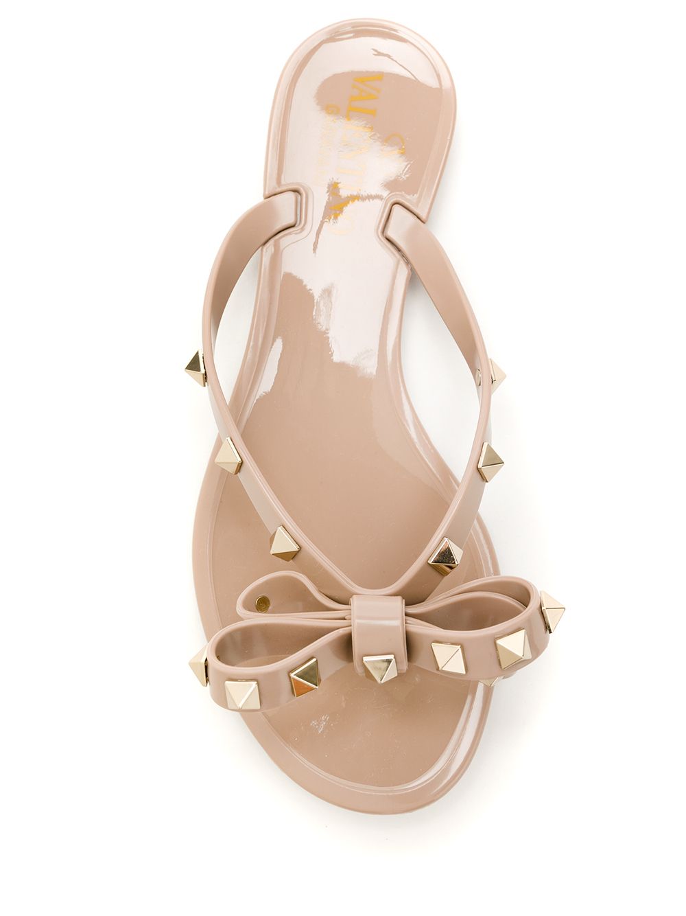 Valentino Garavani Rockstud Rubber Flip Flops - Gallerias