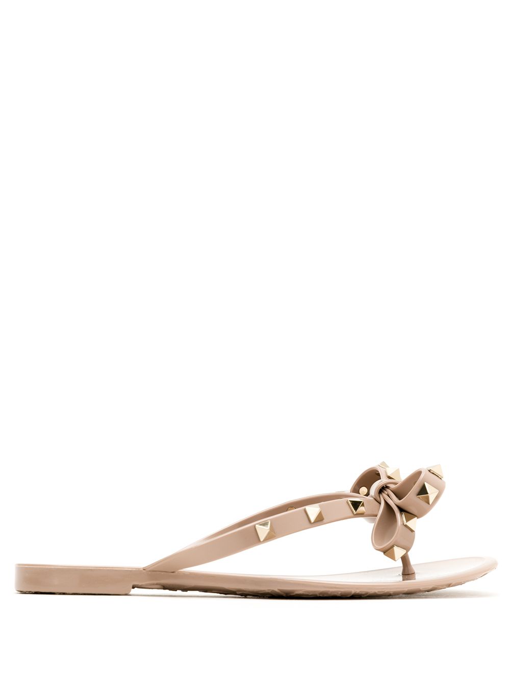 Valentino Garavani Rockstud Rubber Flip Flops - Gallerias