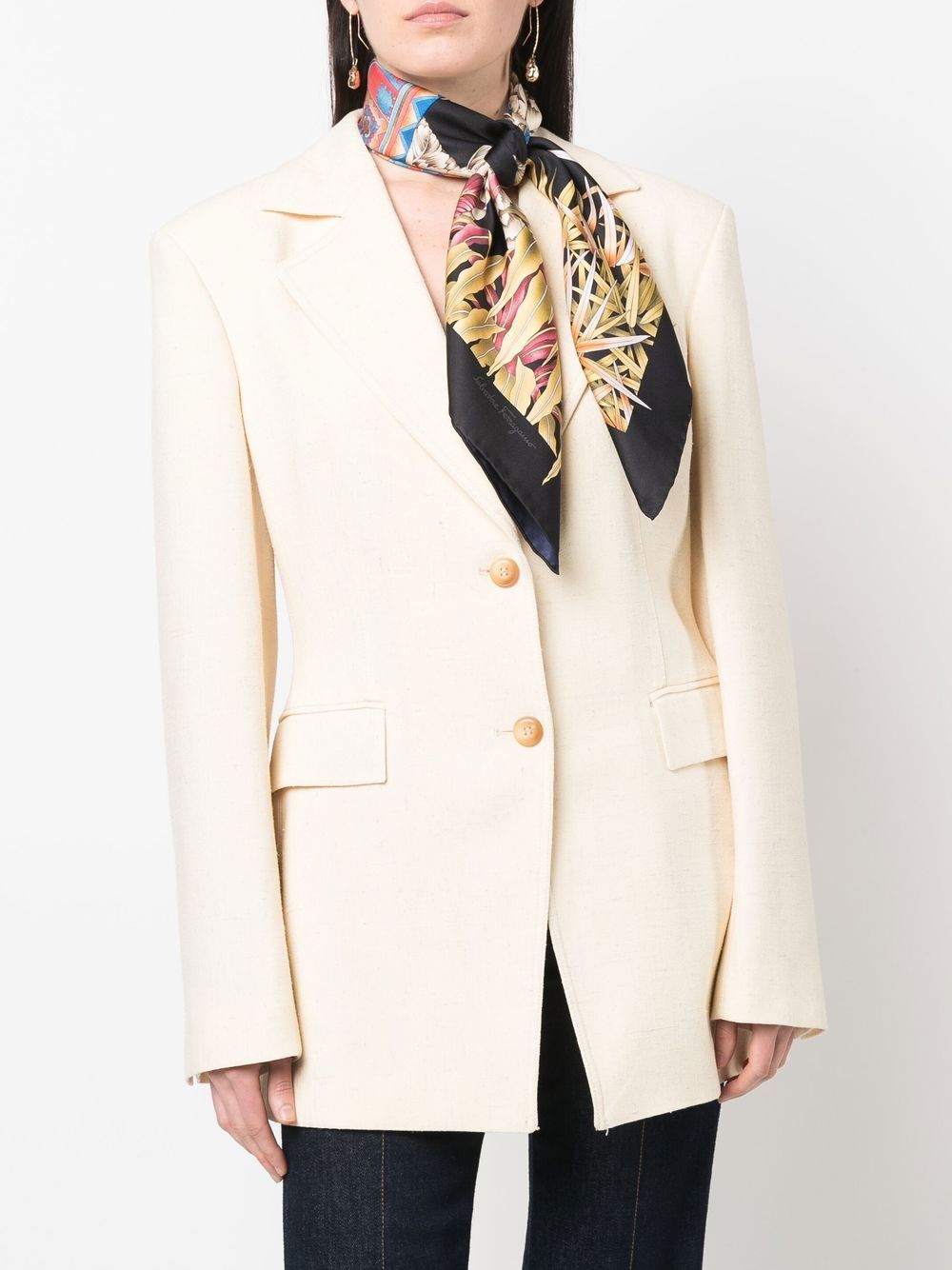 Ferragamo India-print silk scarf Ferragamo