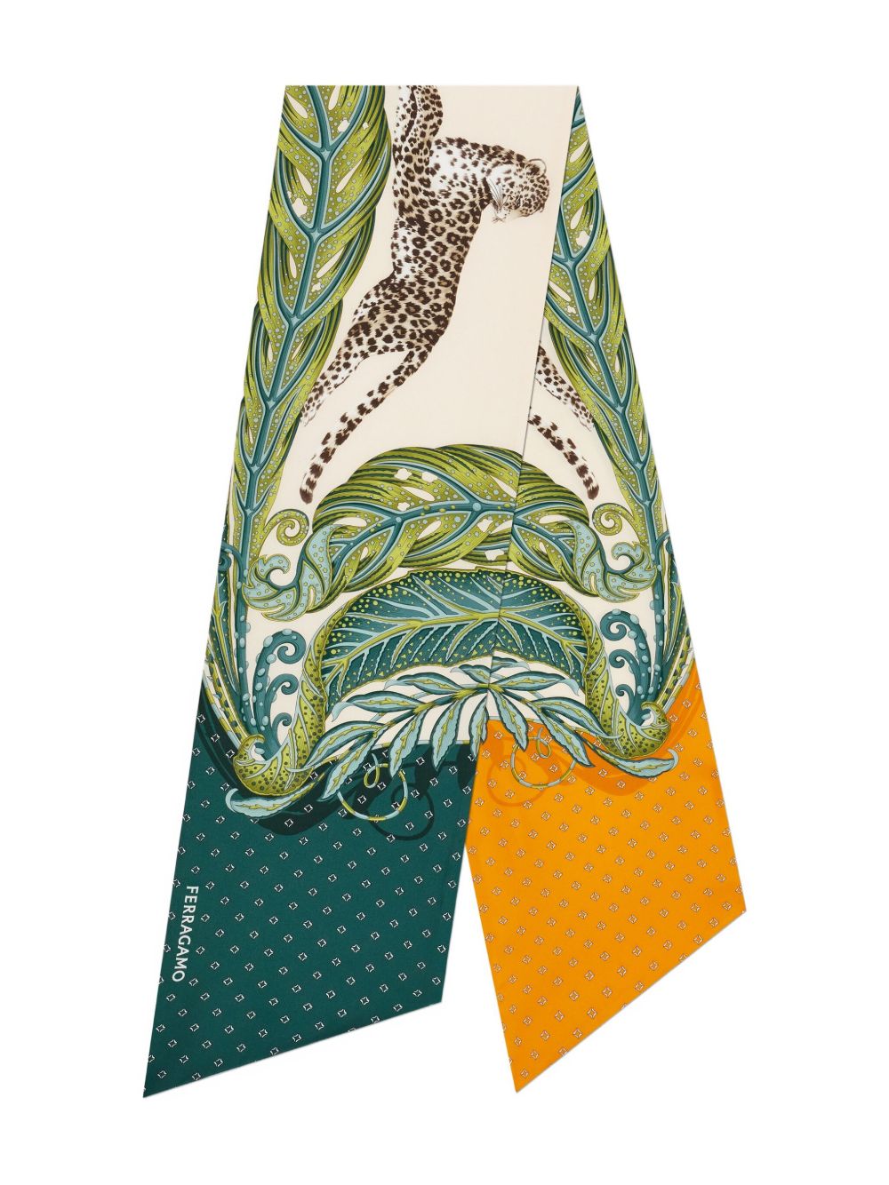 Ferragamo Madras print silk bandeau Ferragamo