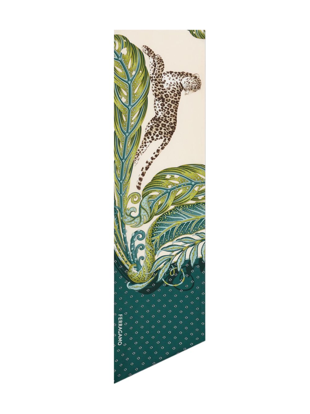 Ferragamo Madras print silk bandeau Ferragamo