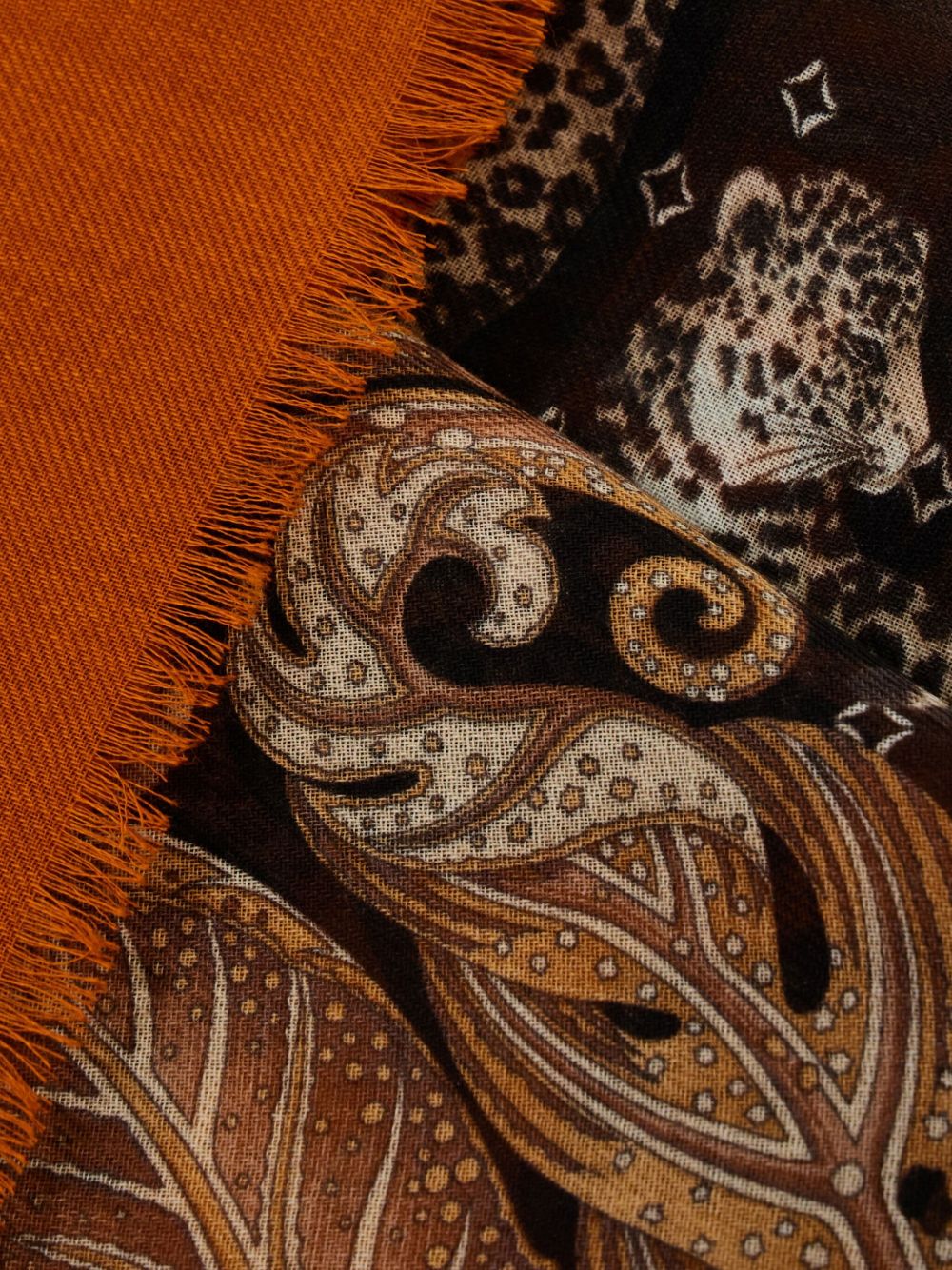Ferragamo Madras print cashmere stole Ferragamo