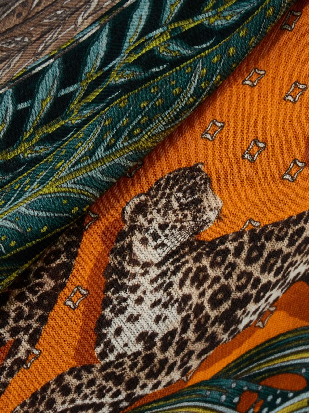 Ferragamo Madras print cashmere stole Ferragamo