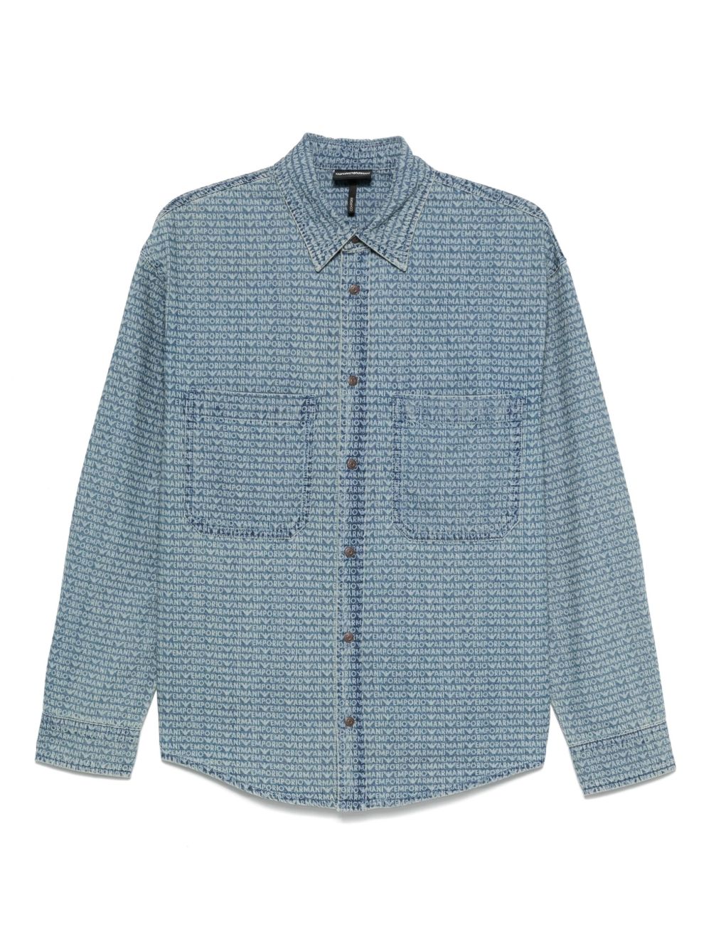 Emporio Armani Shirts Blue Emporio Armani