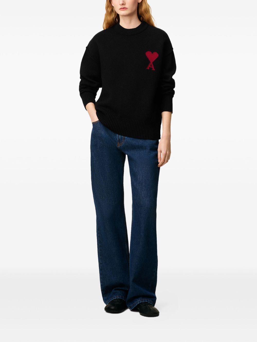 Ami Paris Sweaters Black Ami Paris