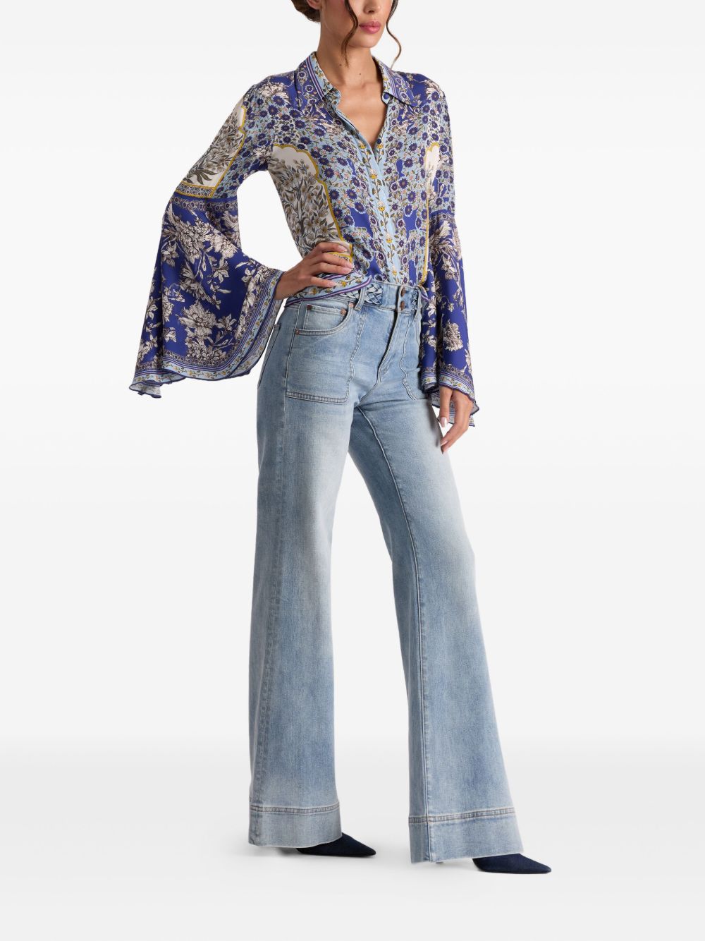 Alice + Olivia Shirts Purple Alice + Olivia