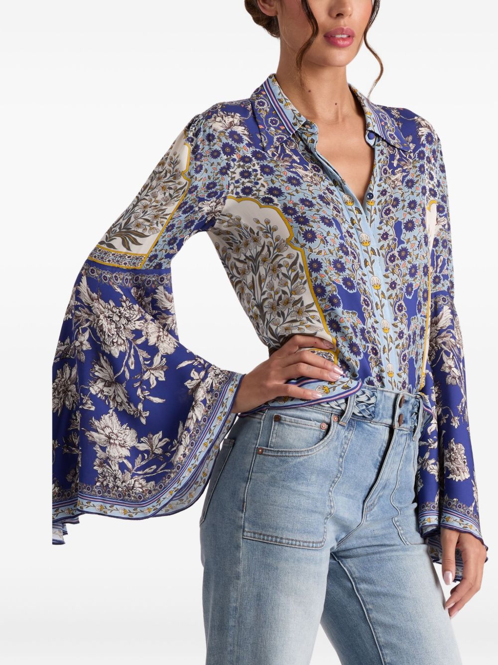 Alice + Olivia Shirts Purple Alice + Olivia