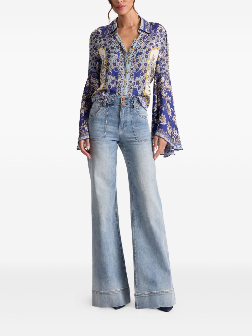 Alice + Olivia Shirts Purple Alice + Olivia