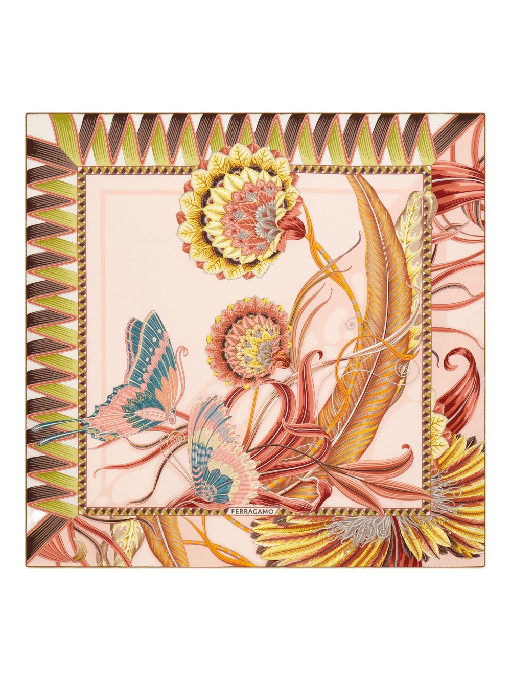Ferragamo Jade print silk scarf Ferragamo