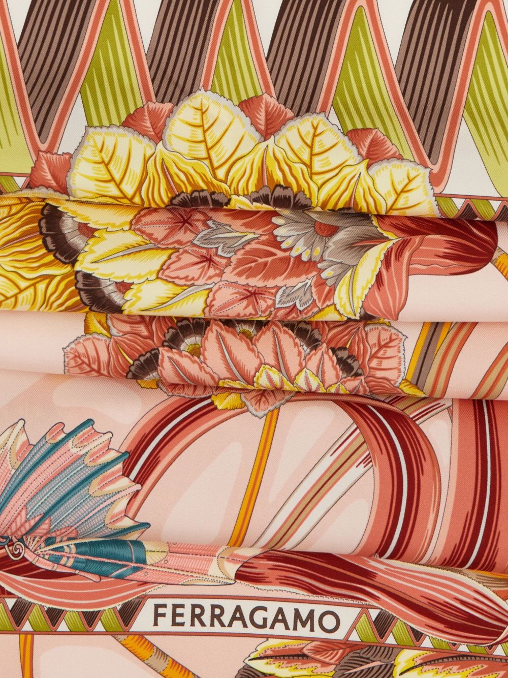 Ferragamo Jade print silk scarf Ferragamo