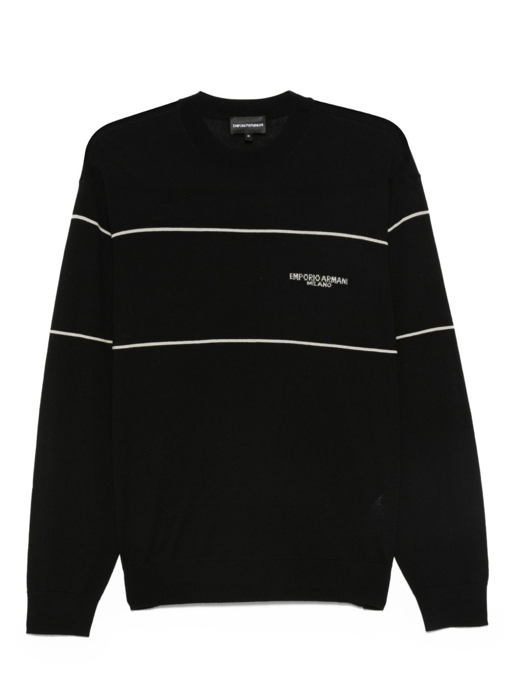 Emporio Armani Virgin wool sweater with jacquard logo Emporio Armani 