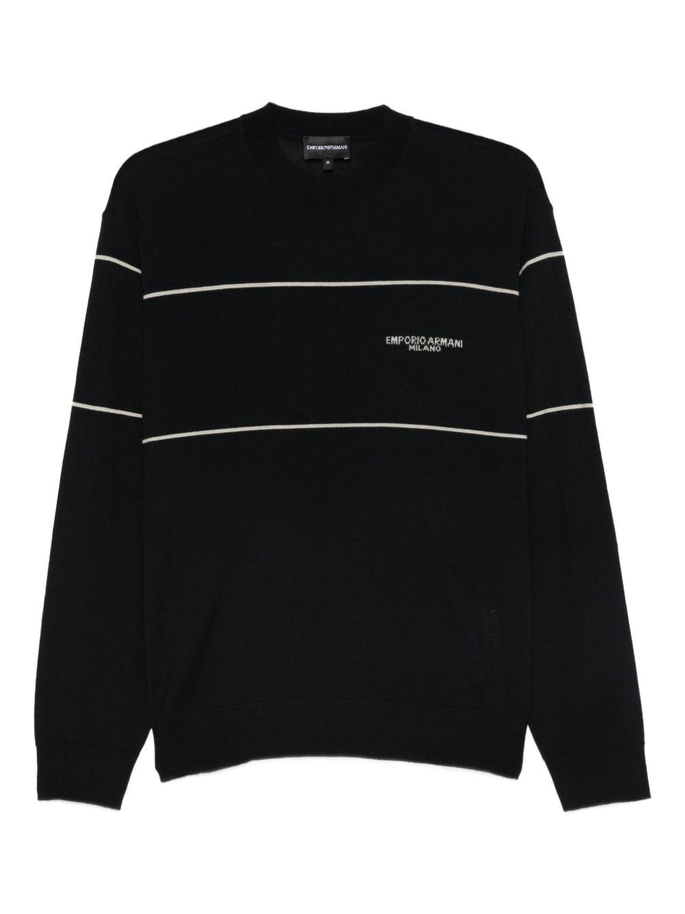 Emporio Armani Virgin wool sweater with jacquard logo Emporio Armani 