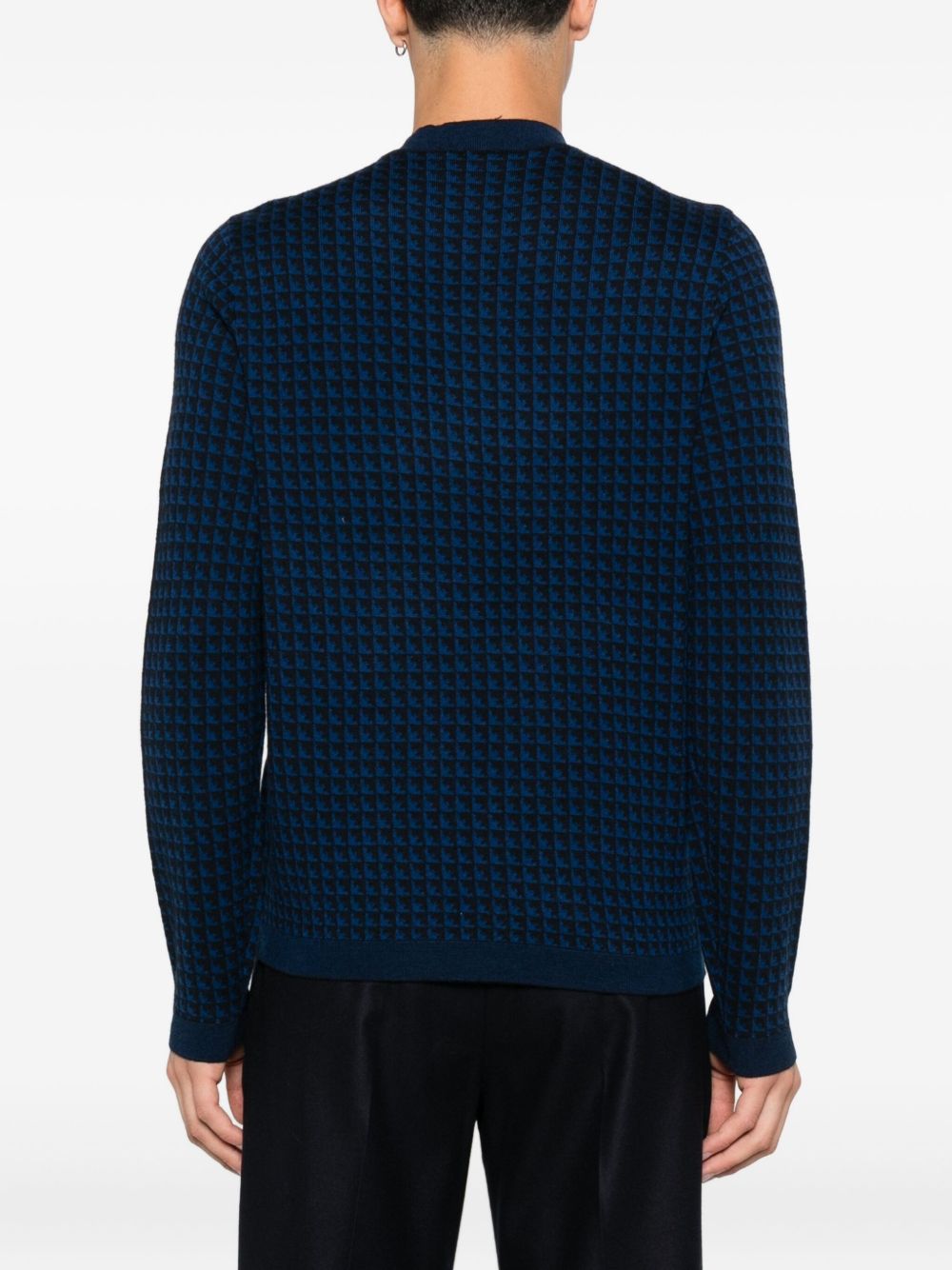 Emporio Armani Houndstooth wool sweater Emporio Armani 