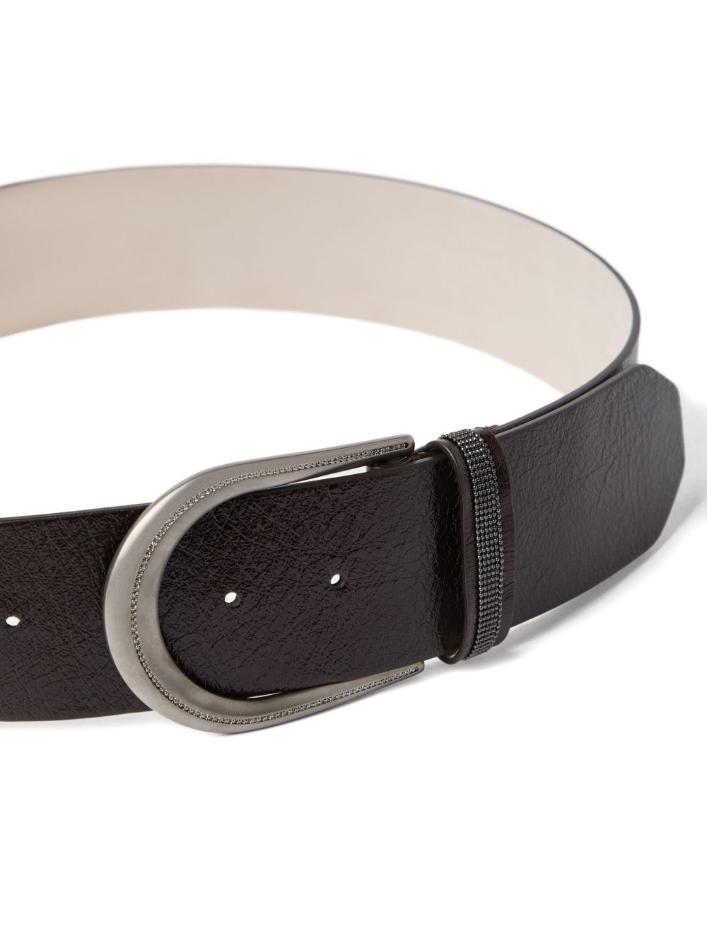 Brunello Cucinelli Glossy calfskin belt Brunello Cucinelli 