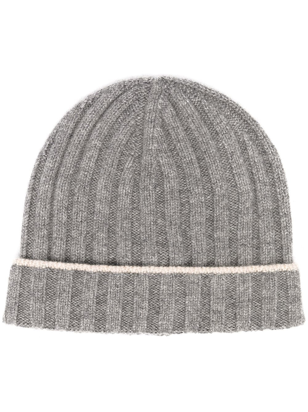 Brunello Cucinelli Cashmere two-tone beanie Brunello Cucinelli