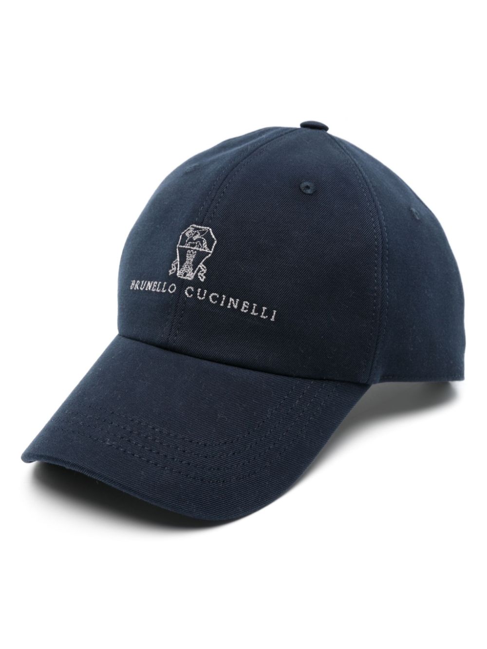 Brunello Cucinelli Suede baseball cap with embroidered logo Brunello Cucinelli