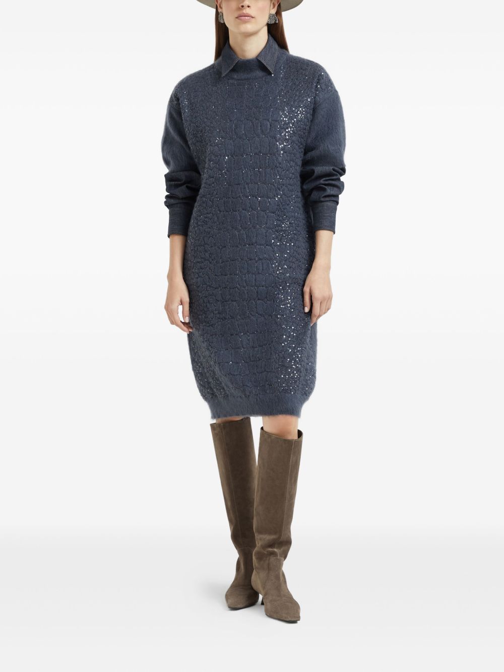 Brunello Cucinelli Dresses Blue Brunello Cucinelli