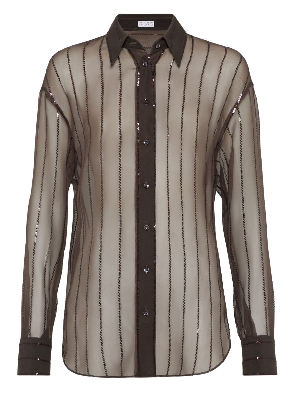 Brunello Cucinelli Shirts Brown Brunello Cucinelli