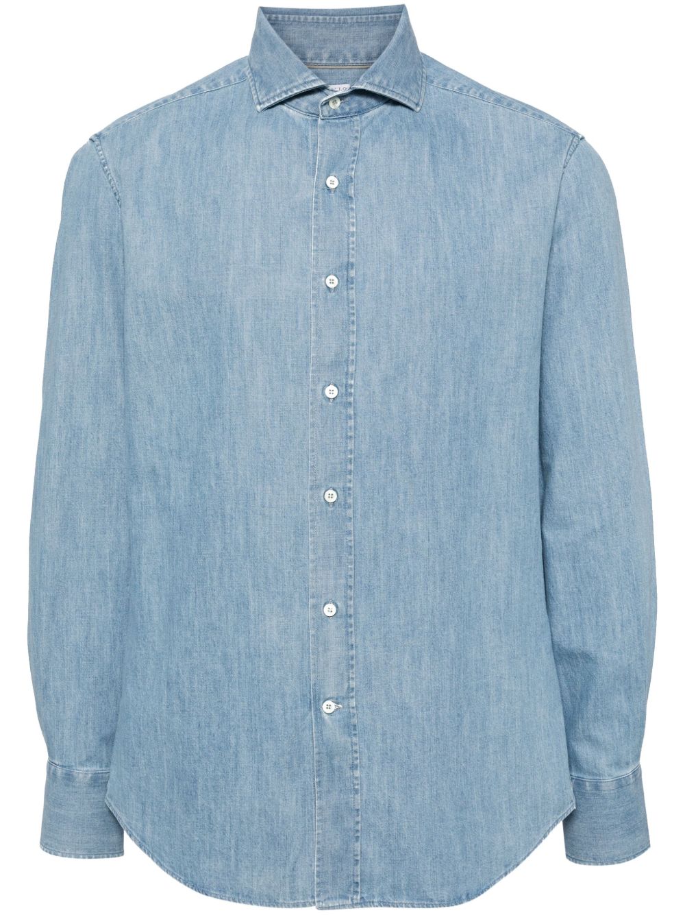 Brunello Cucinelli Shirts Clear Blue Brunello Cucinelli