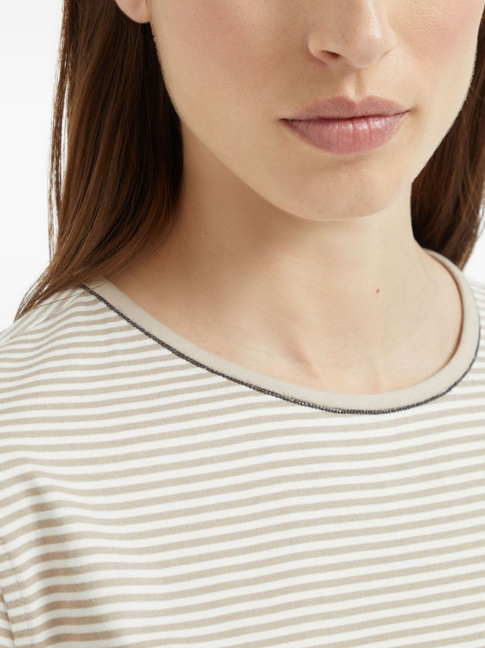 Brunello Cucinelli T-shirts and Polos Beige Brunello Cucinelli