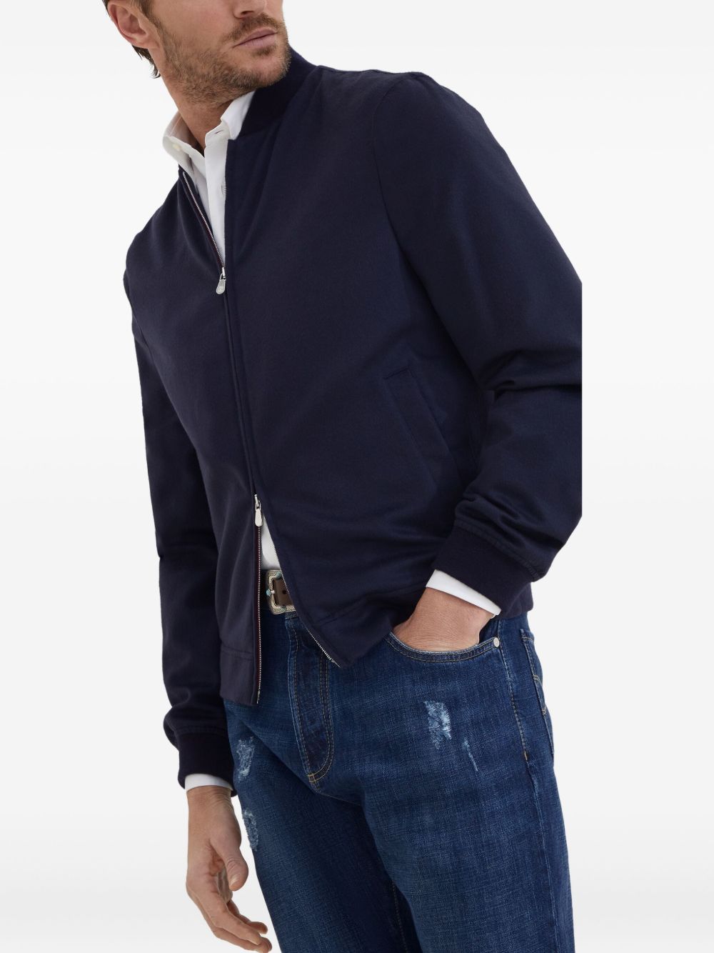 Brunello Cucinelli Coats Blue Brunello Cucinelli