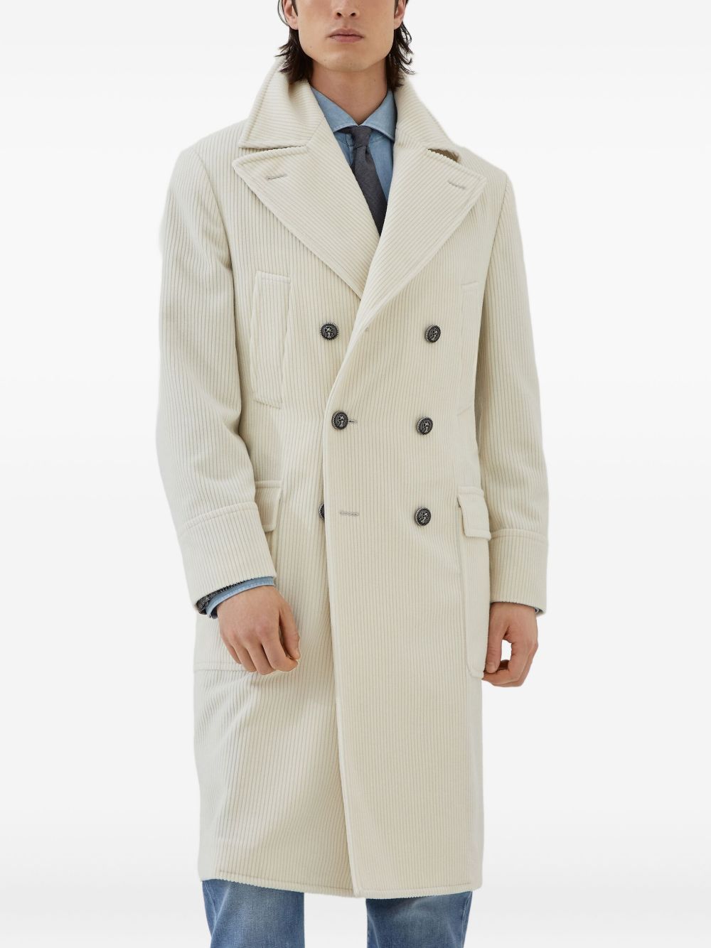 Brunello Cucinelli Coats White Brunello Cucinelli