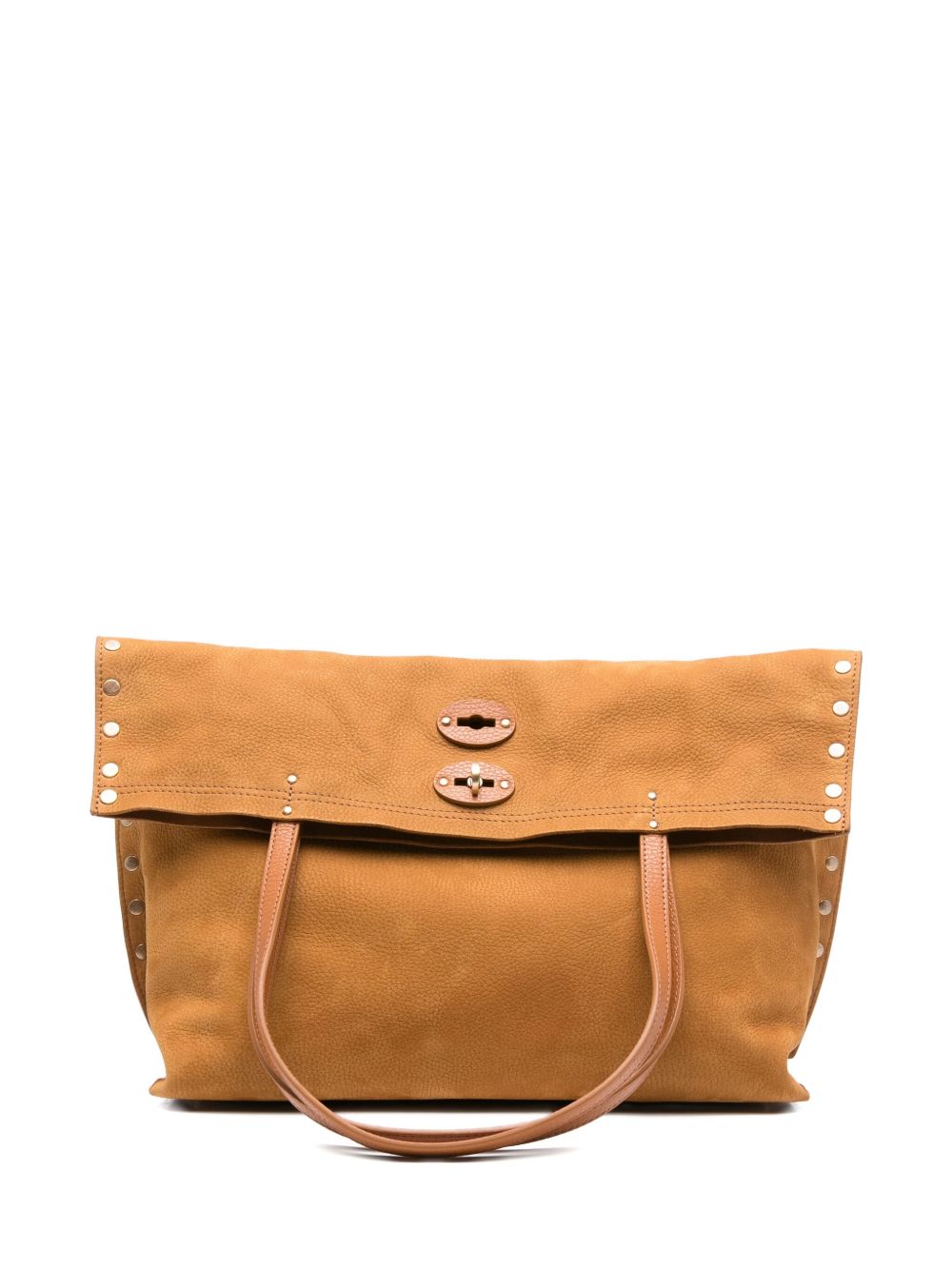 Zanellato studded foldover tote bag Zanellato