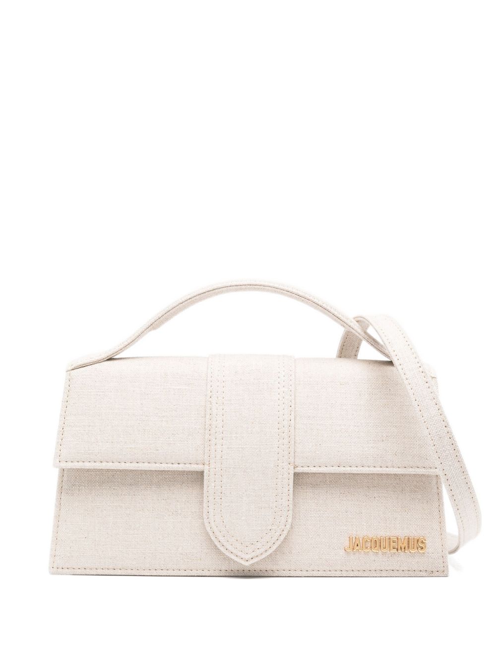 JACQUEMUS The Big Child Shoulder bag with flap. JACQUEMUS