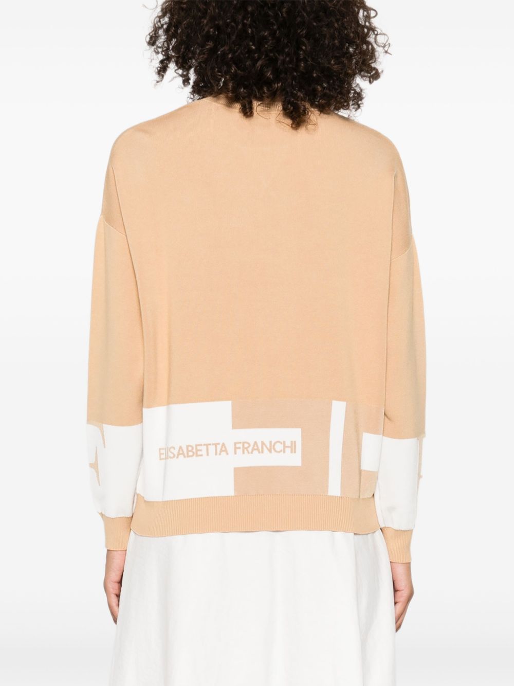 Elisabetta Franchi Sweaters Beige Elisabetta Franchi