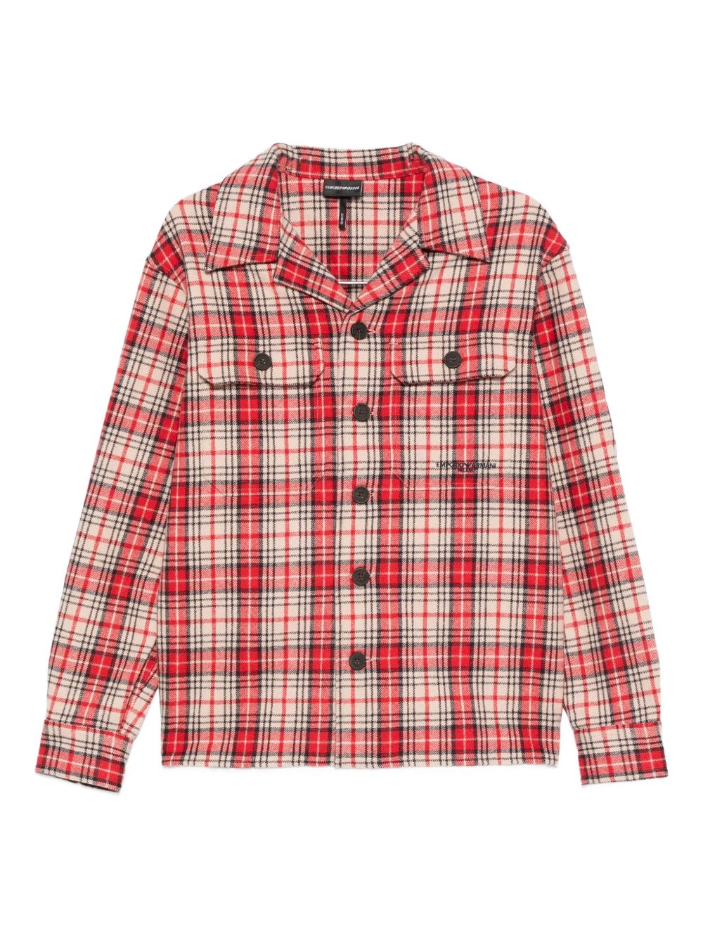 Emporio Armani Checked wool shirt Emporio Armani 