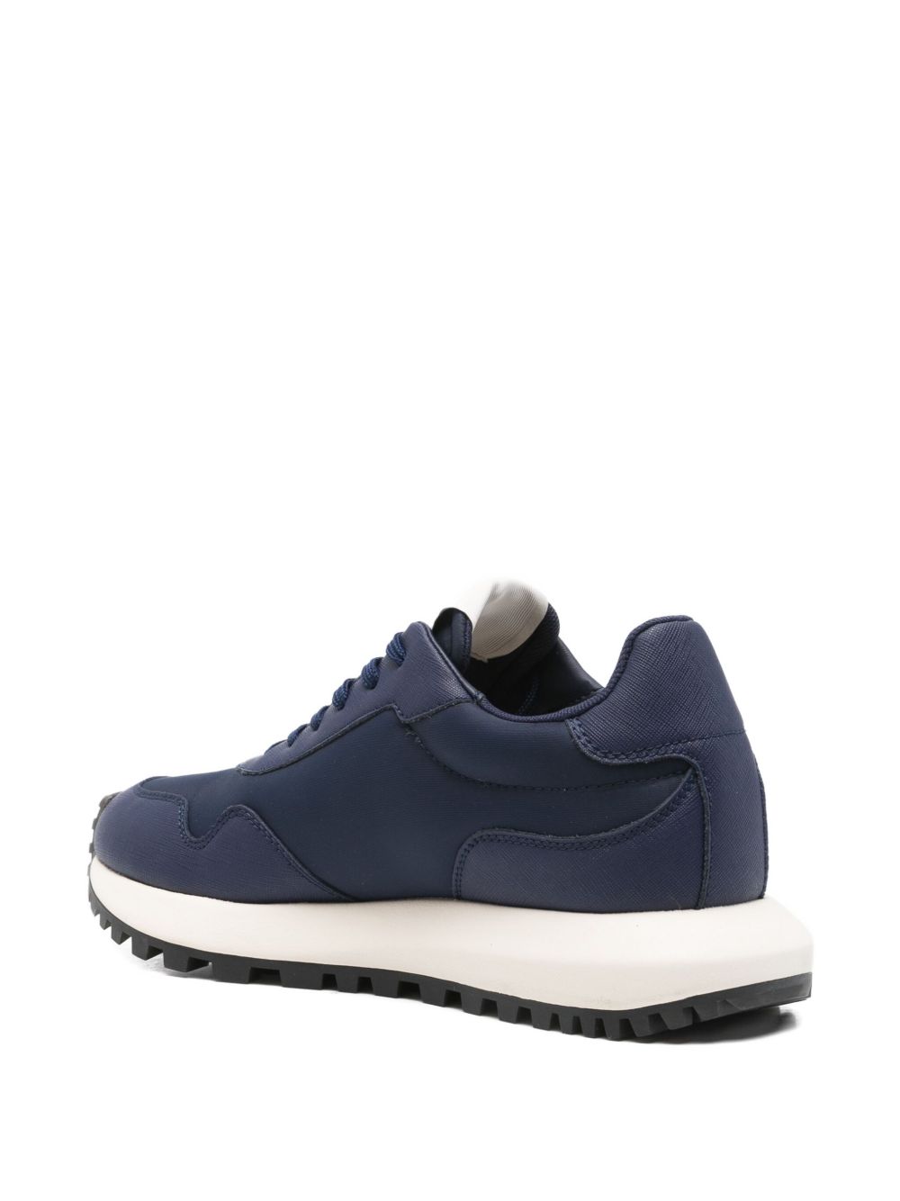 EMPORIO ARMANI EXCLUSIVE Logo-appliqué panelled sneakers EMPORIO ARMANI EXCLUSIVE