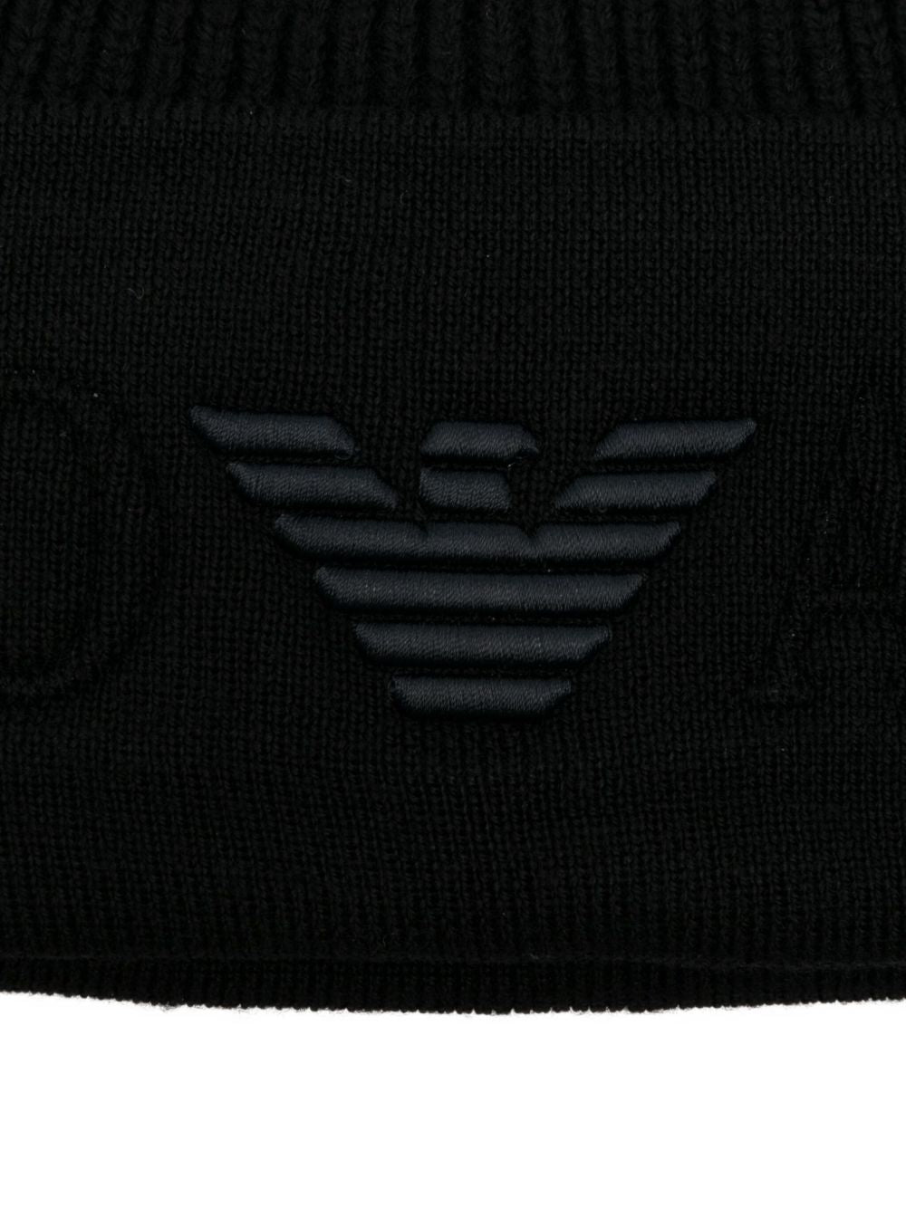 Emporio Armani Logo wool beanie Emporio Armani 