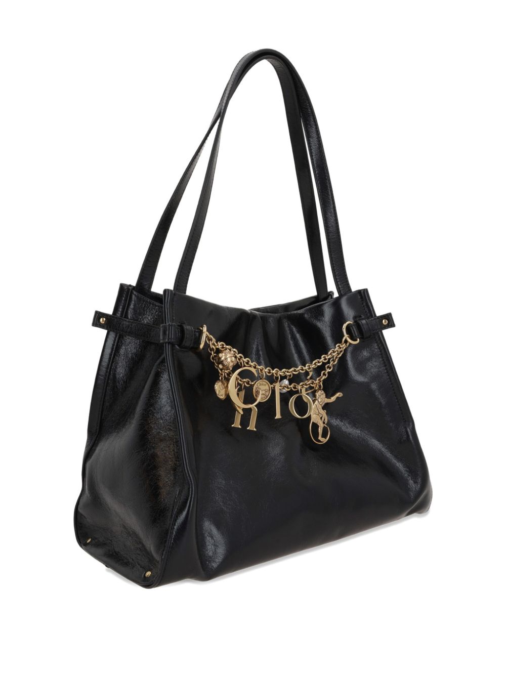 Chloé Charms embellished leather tote bag Chloé