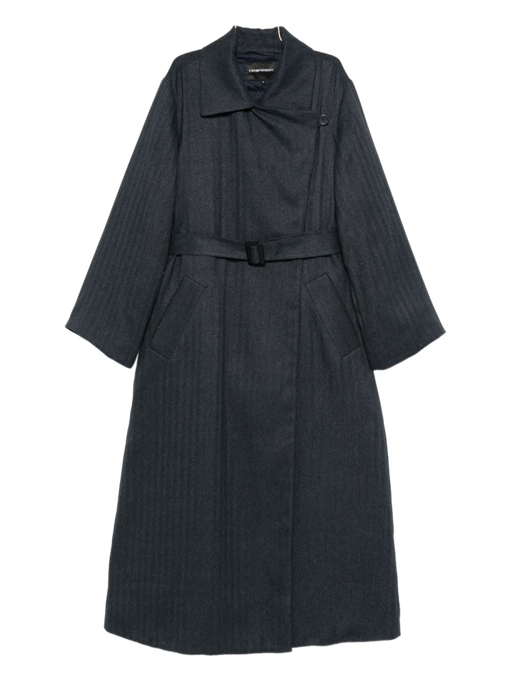 Emporio Armani Striped double-breasted coat Emporio Armani 