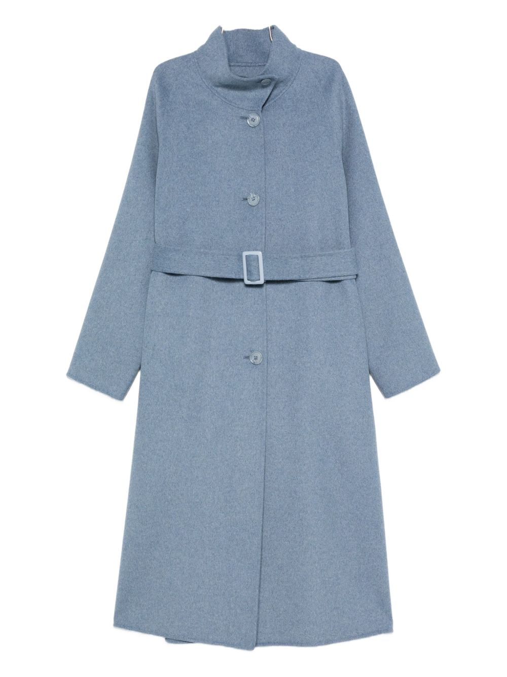 Emporio Armani Belted stand-collar coat Emporio Armani 