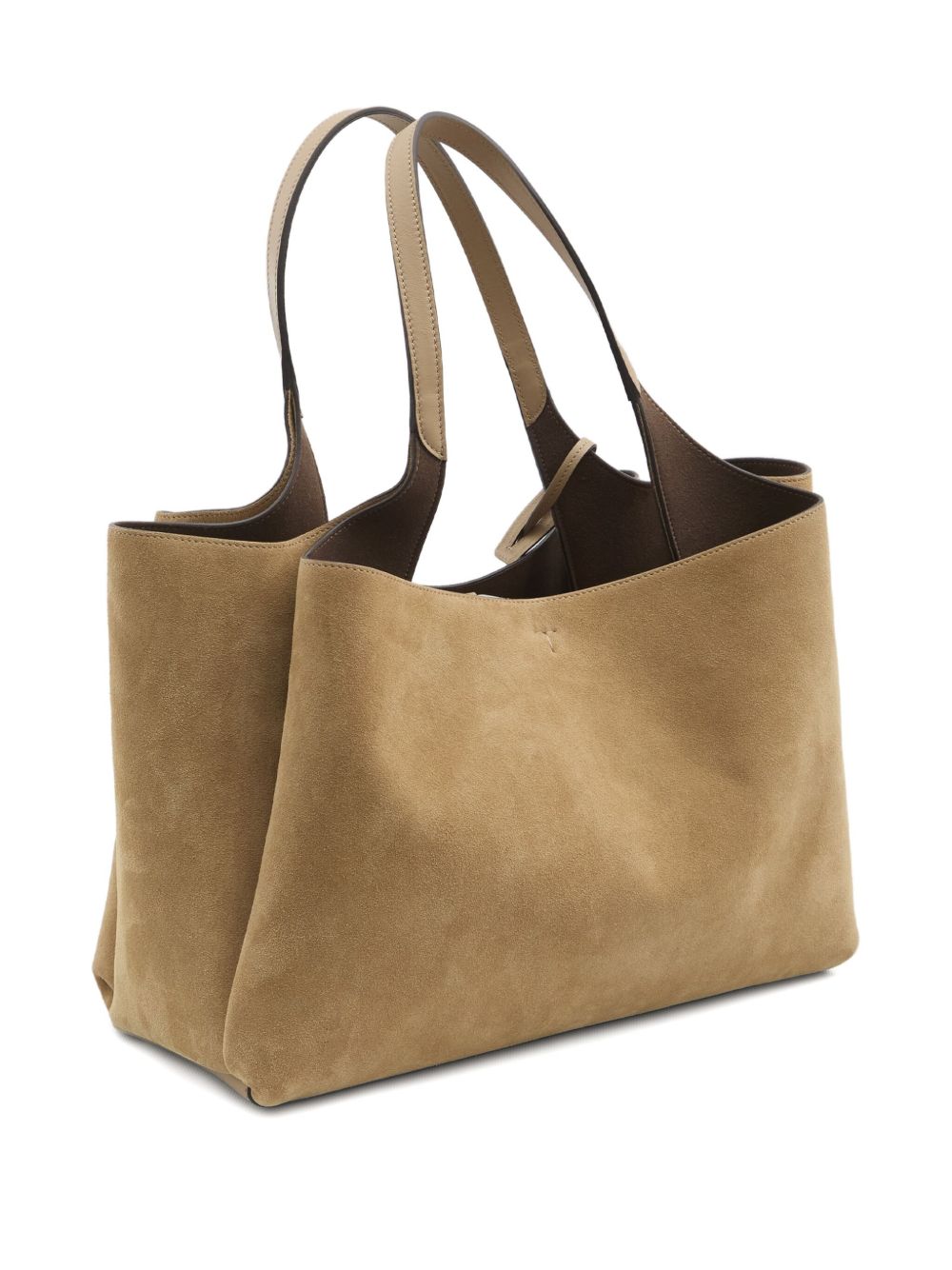 Tod's Logo-charm suede tote bag Tod'S