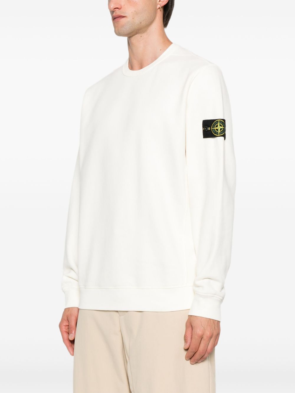 Stone Island Sweaters Ivory Stone Island