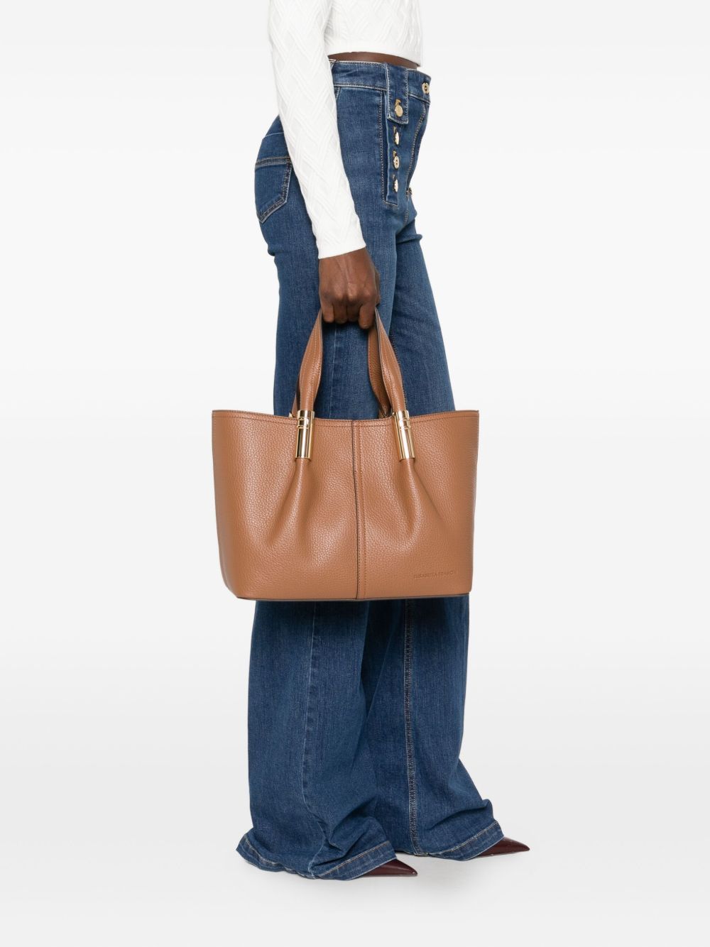 Elisabetta Franchi Medium tote with logo details Elisabetta Franchi