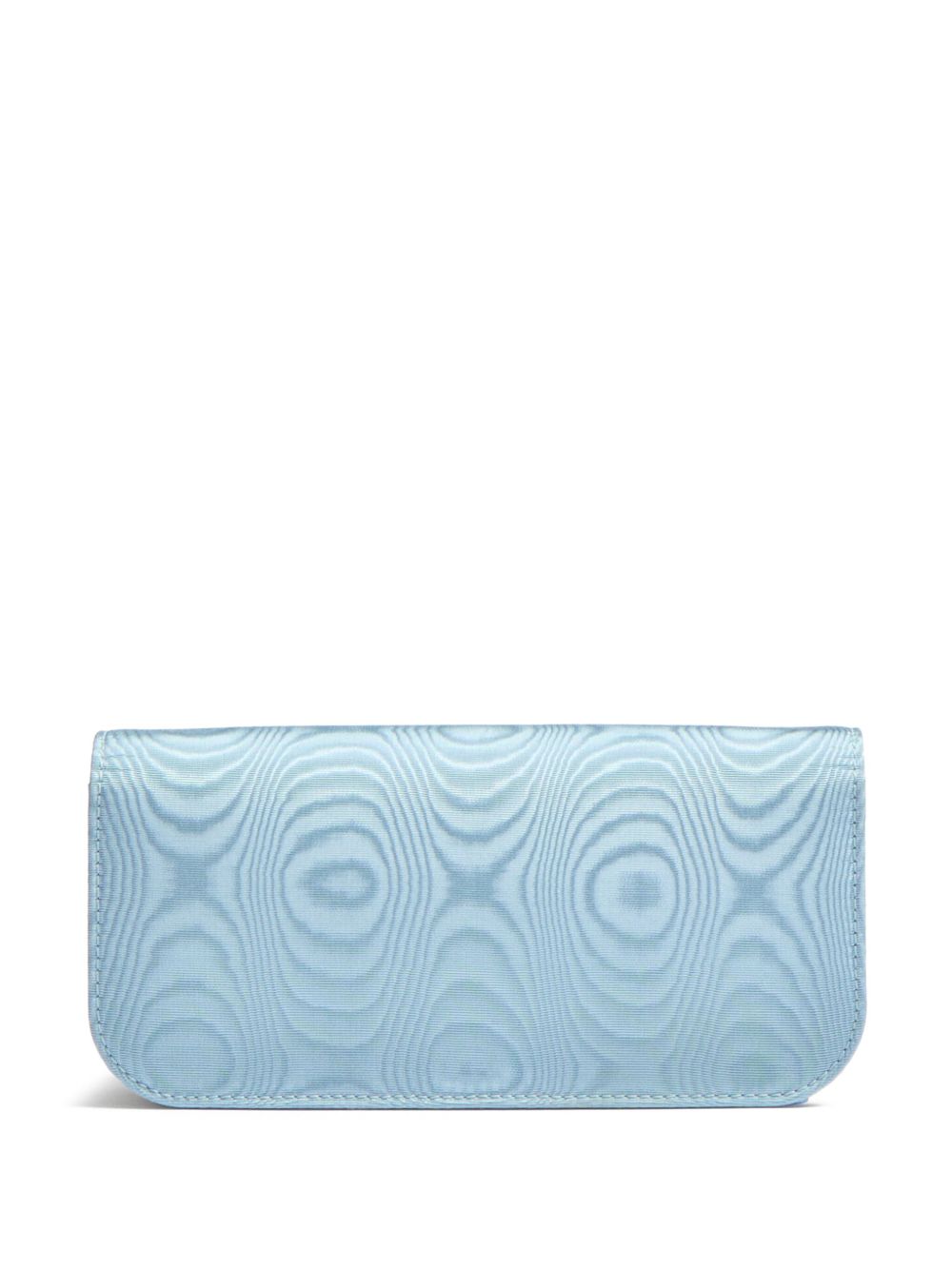 Valentino Garavani Locò Moiré Fabric Clutch with Jewel Logo Valentino Garavani
