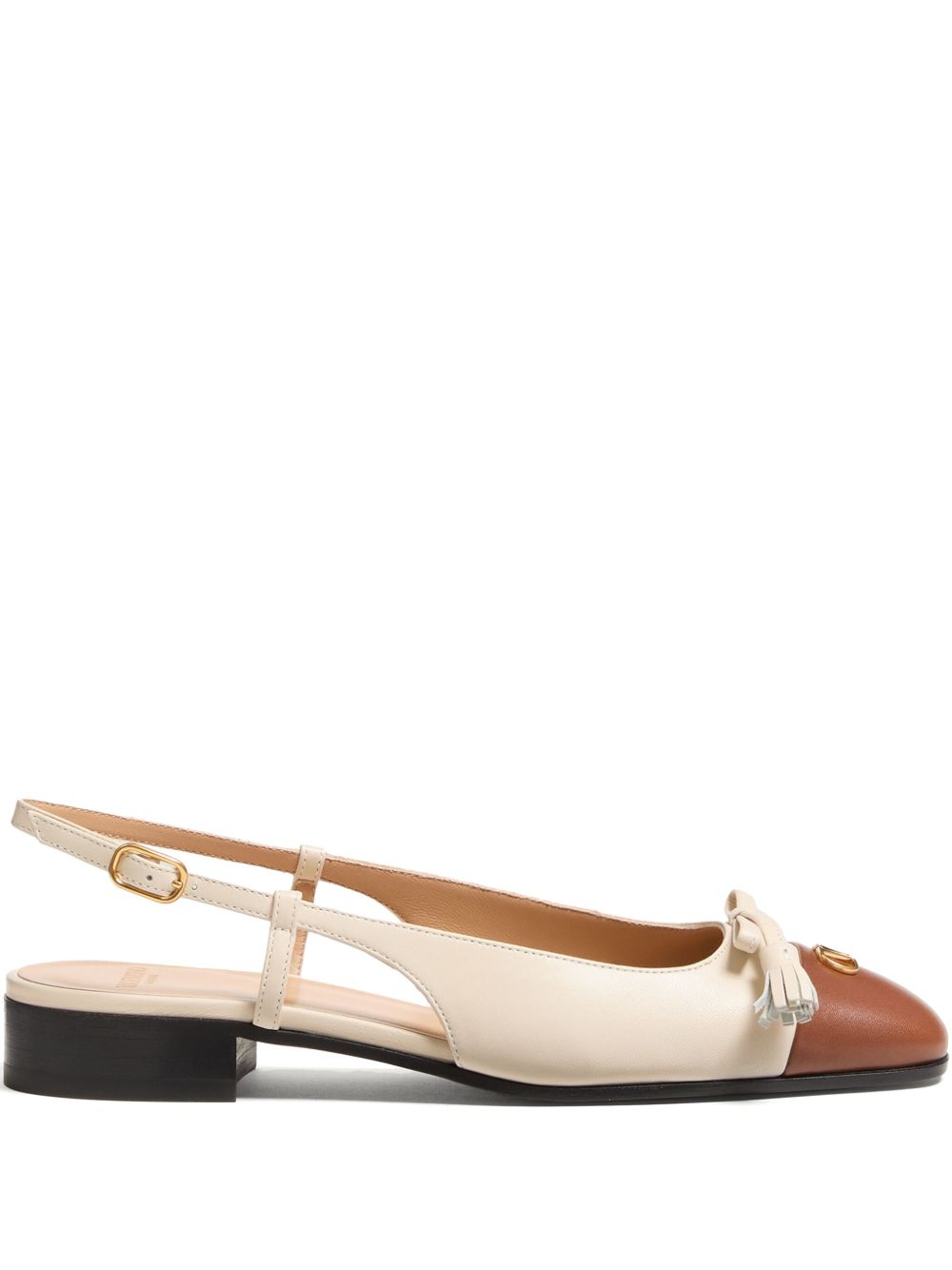 Valentino Garavani Du Roi leather ballet flats Valentino Garavani