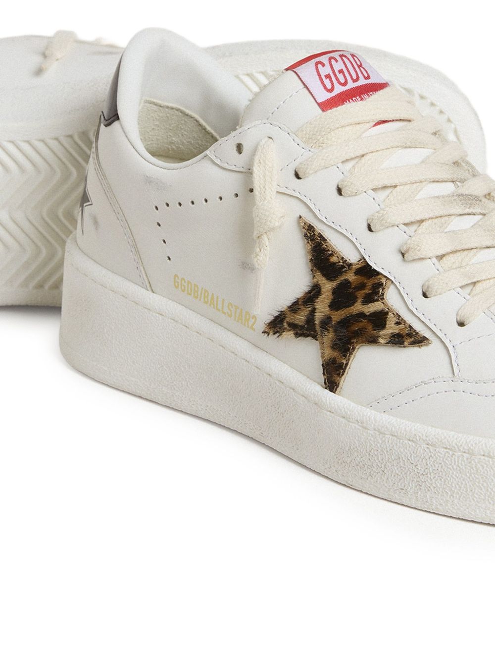 Golden Goose Ball Star with Leo pony skin star and black laminated leather heel tab Golden Goose